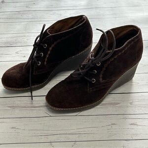 Naturalizer Suede Wedge Boots